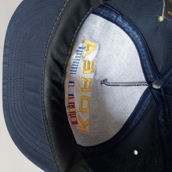 Korea Veteran Military Flat Bill Snapback Eagle Crest Hat Made USA NWOT - Picture 4 of 7